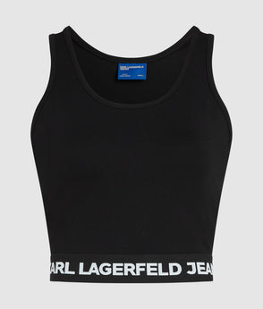 KarlLagerfeld Geo Mini Denim Crossbody Bag Washed Black