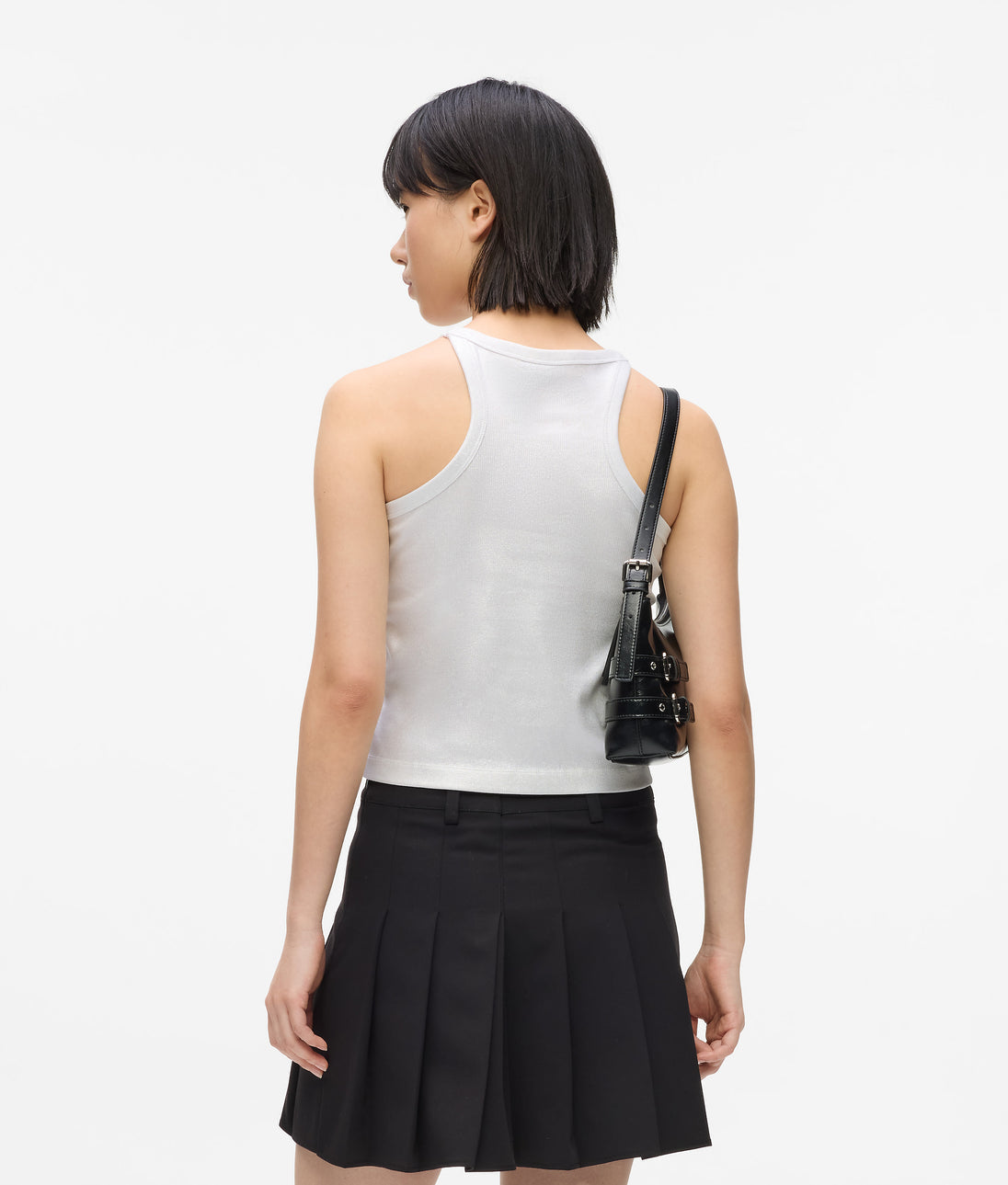 KarlLagerfeld Buckle Shoulder Bag Black