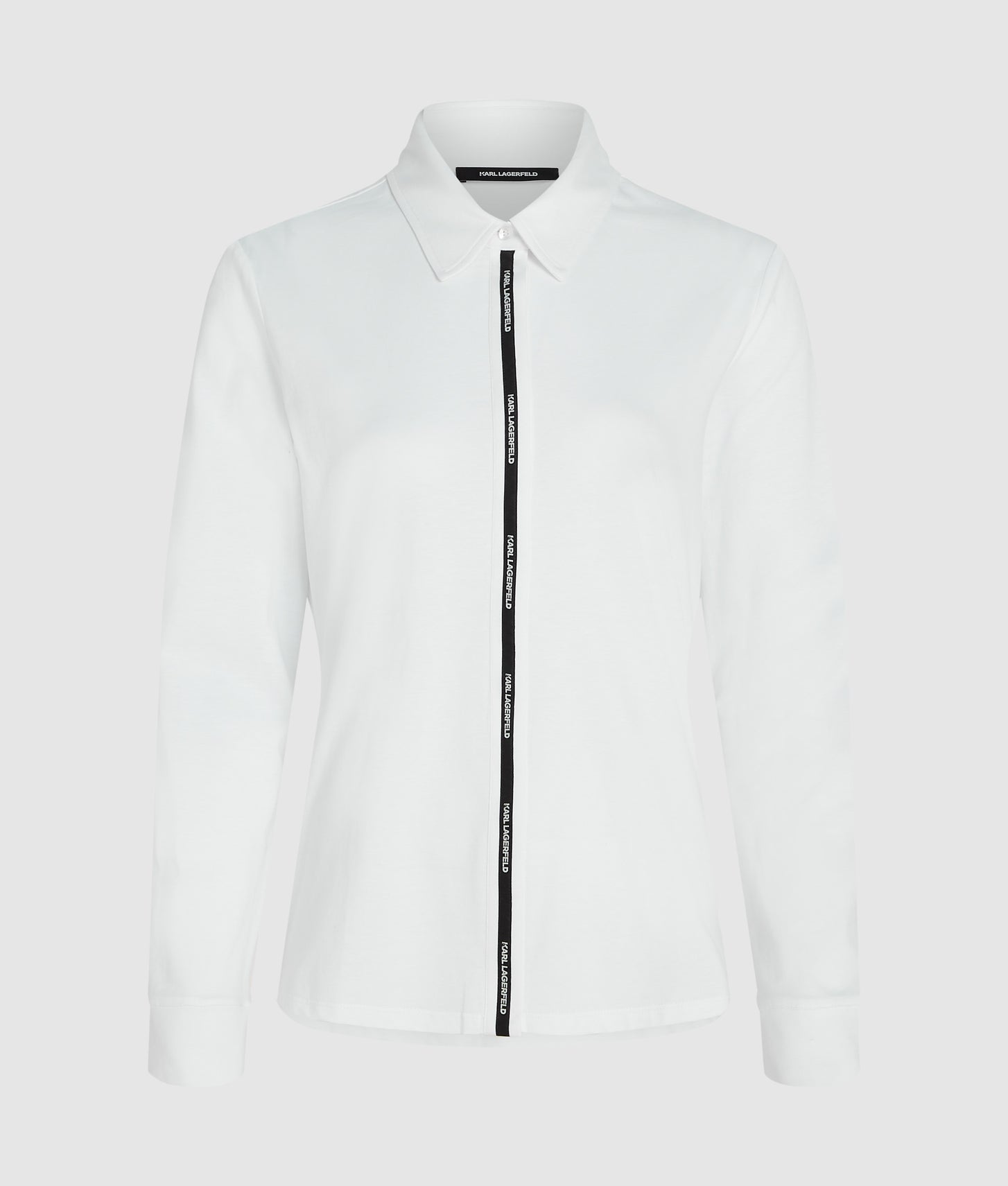 Karl Lagerfeld Logo Tape Shirt White