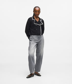 Karl Lagerfeld Contrast Piping Culottes Black/White