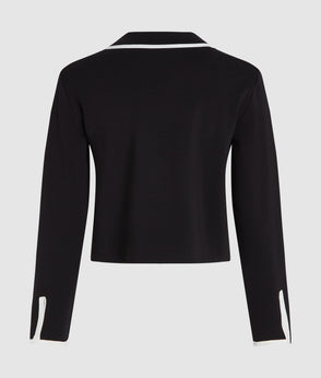 Karl Lagerfeld Contrast Piping Culottes Black/White