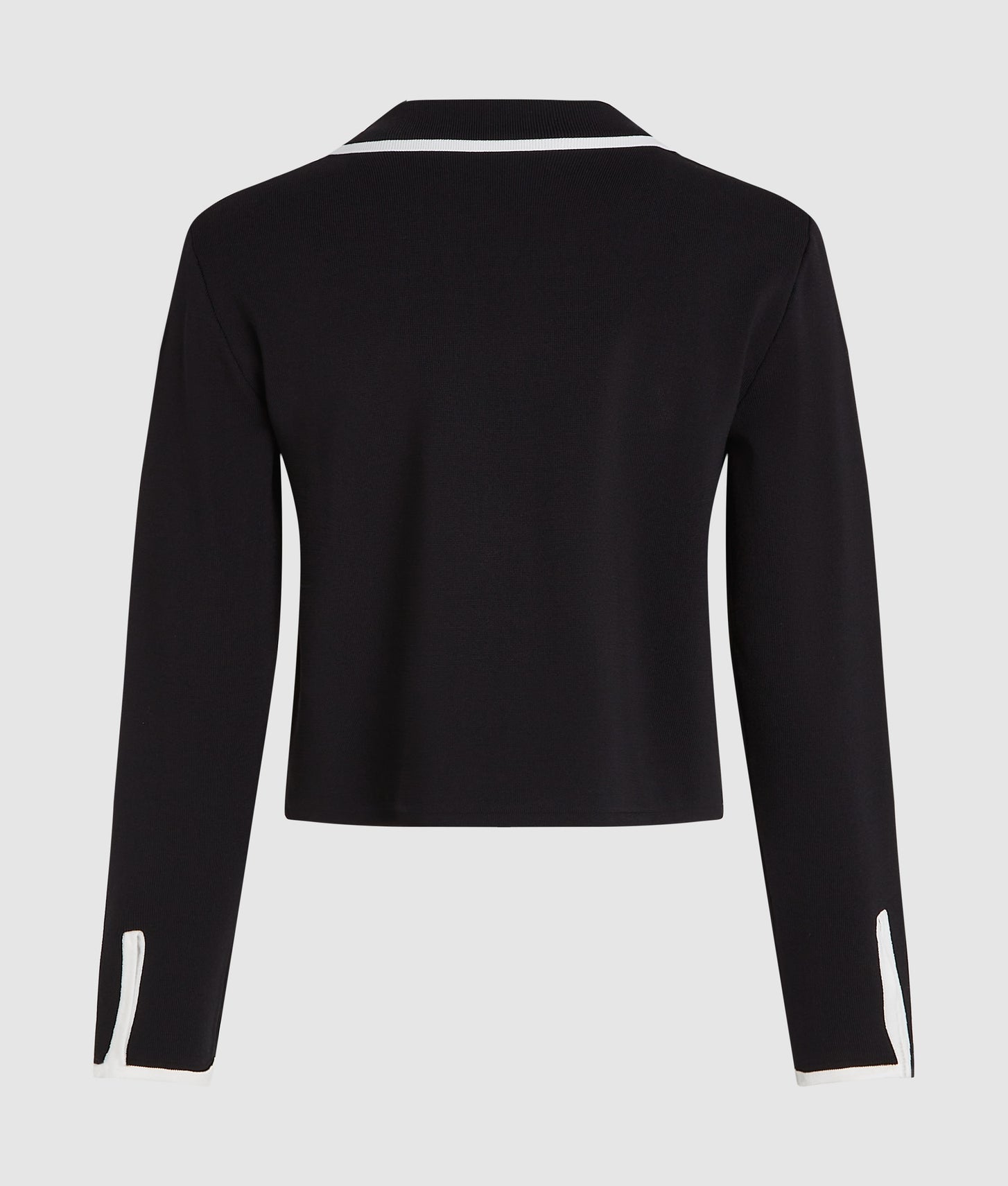 Karl Lagerfeld Tailored Cardigan Black/White