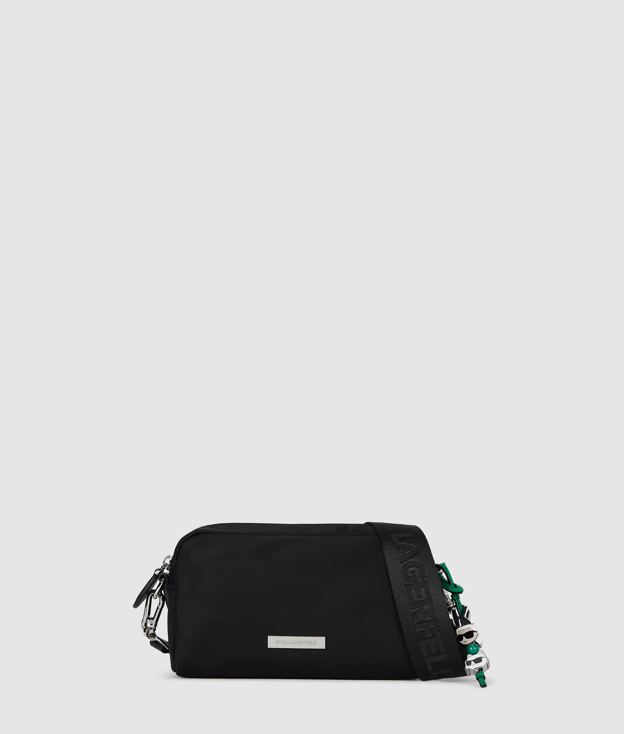 KarlLagerfeld Ikon Nylon Slim Camera Bag Black