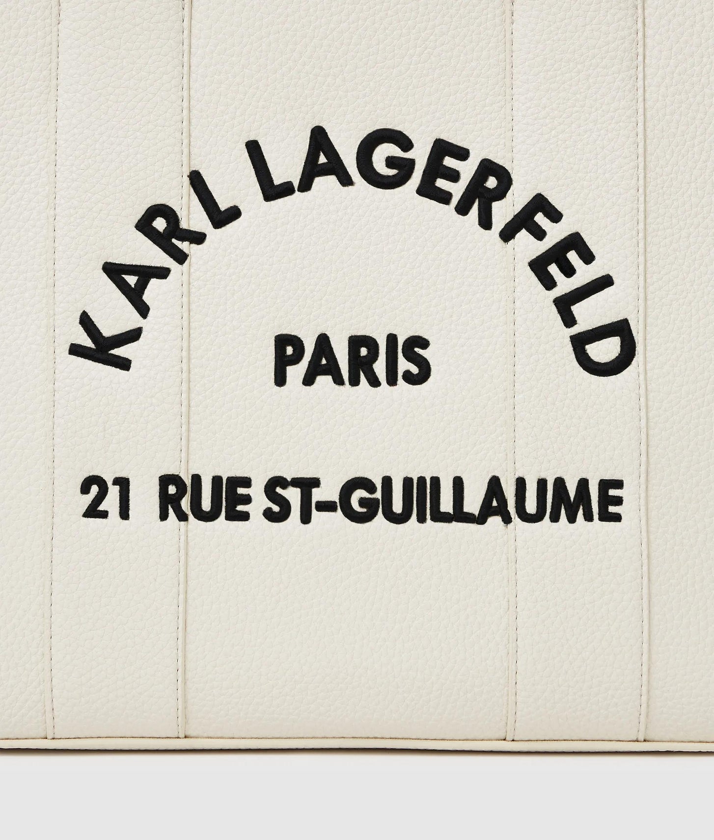 KarlLagerfeld Rue St-Guillaume Medium Tote Bag Off White