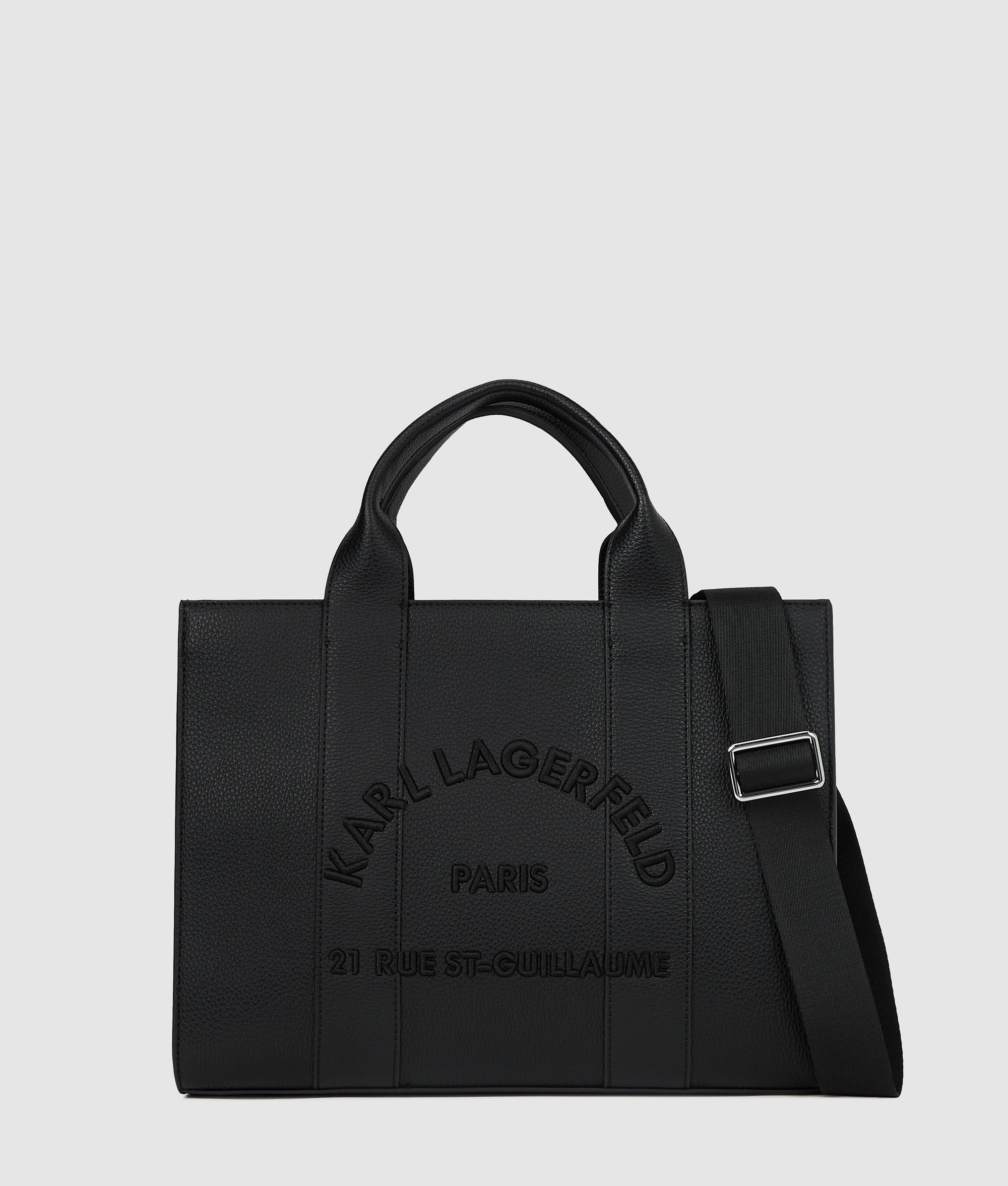 KarlLagerfeld Rue St-Guillaume Medium Tote Bag Black