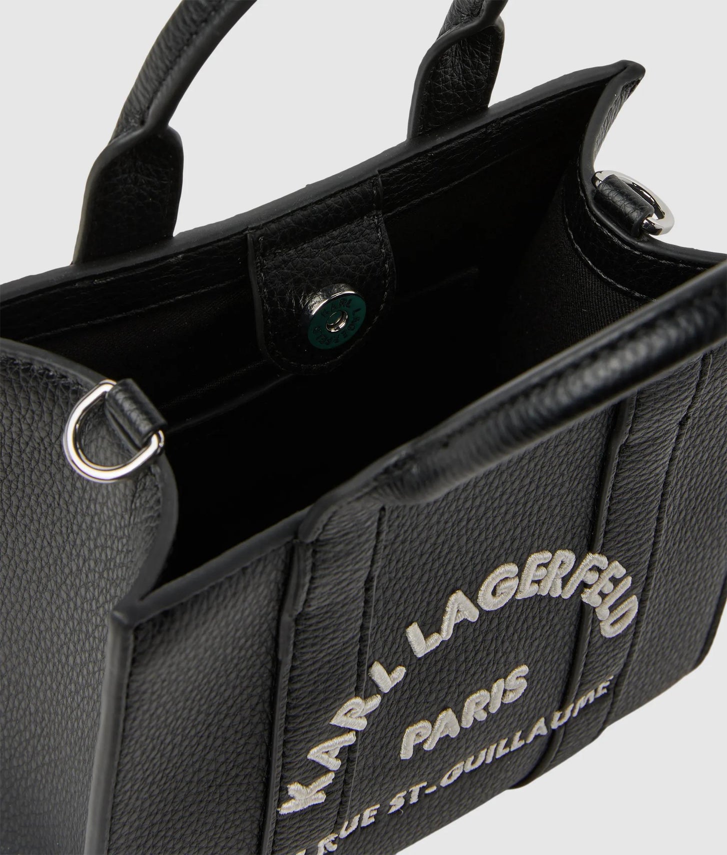 KarlLagerfeld Rue St-Guillaume Mini Tote Bag White/Black