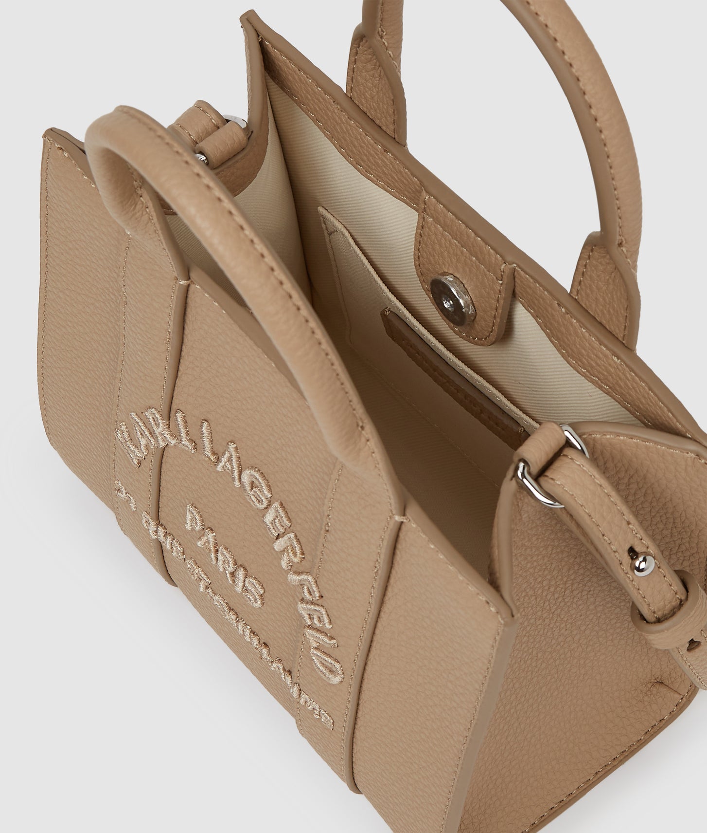 KarlLagerfeld Rue St-Guillaume Mini Tote Bag Nougat