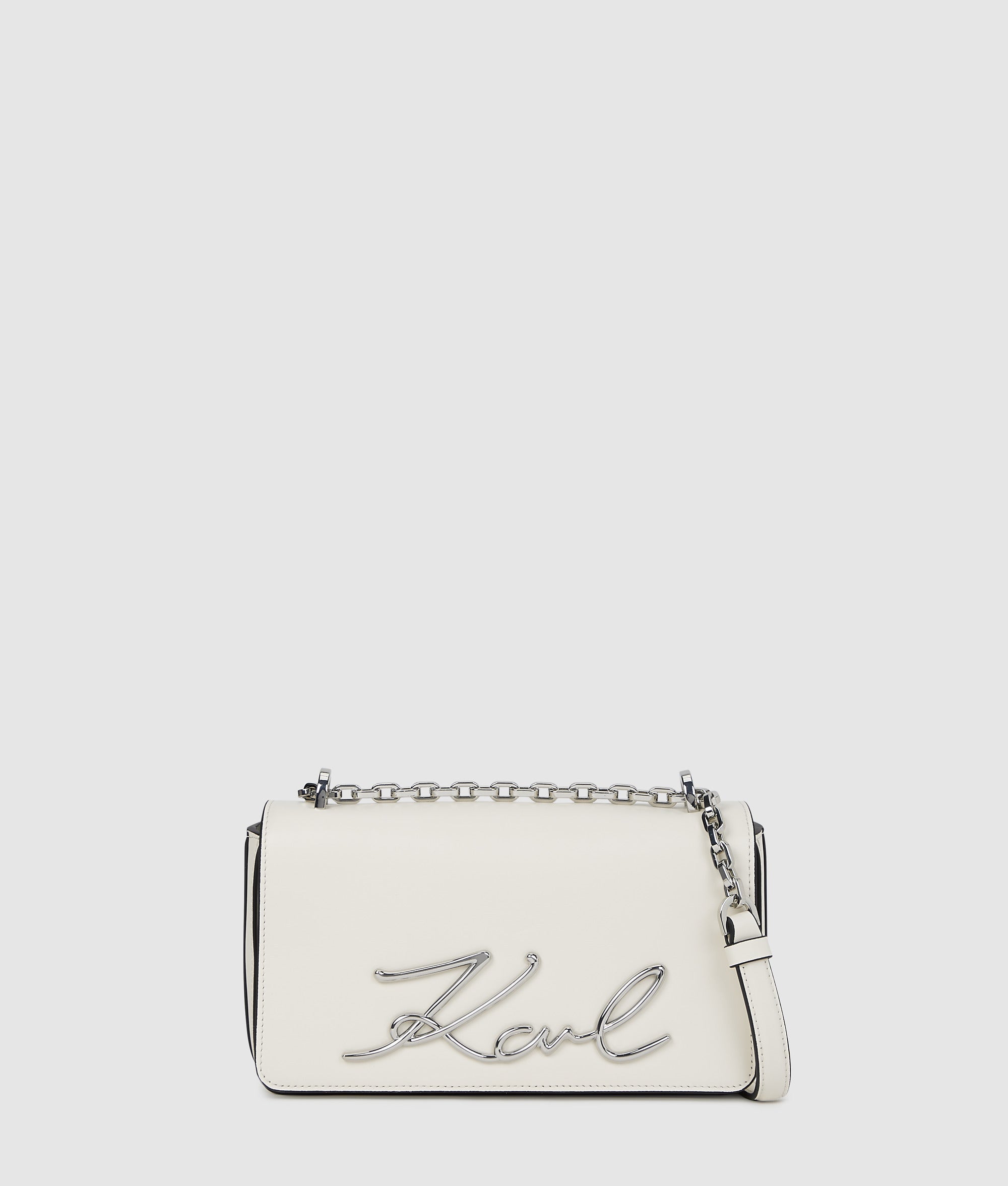 KarlLagerfeld Ksignature Small Crossbody Bag Off White