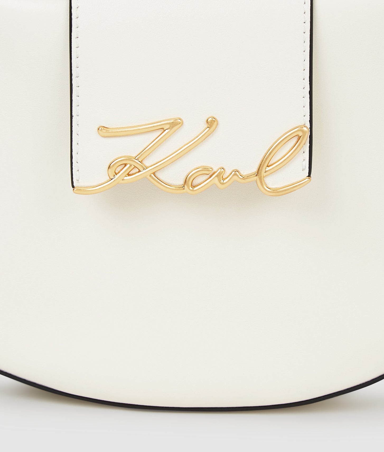 KarlLagerfeld Ksignature Moon Bag Off White