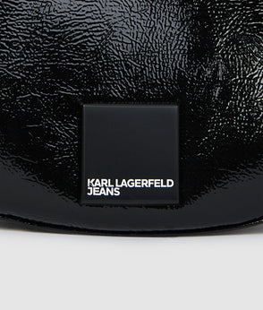 Karl Lagerfeld Checked Mesh Shirt Bleached Check Black All Over Print