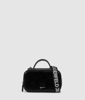 Karl Lagerfeld Denim Panel Blazer Washed Black-Black