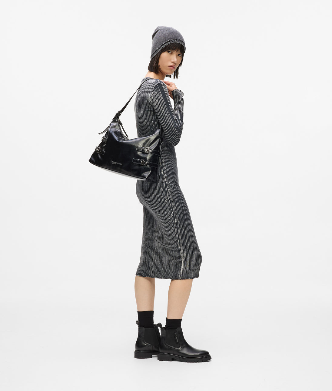 Karl Lagerfeld Logo T-Shirt Dress Black