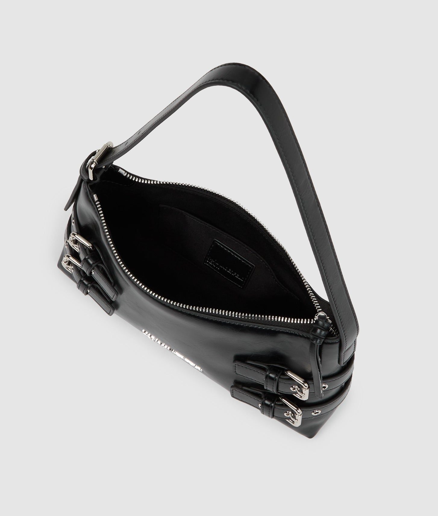 KarlLagerfeld Buckle Shoulder Bag Black