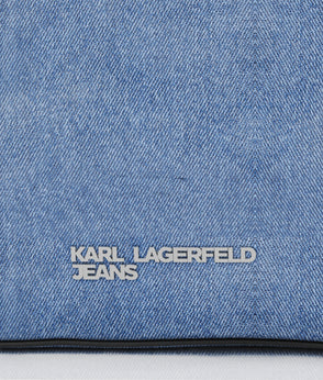 Karl Lagerfeld Denim Bodice Dress Washed Blue-Black