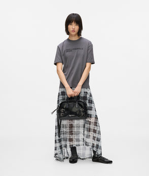 Karl Lagerfeld Tie Back Shirt Washed Black