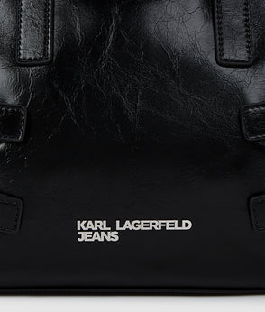 Karl Lagerfeld Tie Back Shirt Washed Black