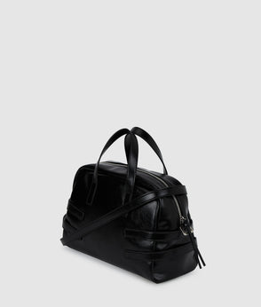 Karl Lagerfeld Pleated Tie-Detail Mini Skirt Black