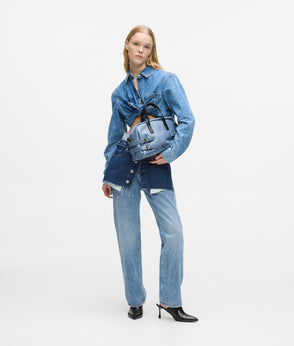 Karl Lagerfeld Boxy Denim Shirt Mid Blue