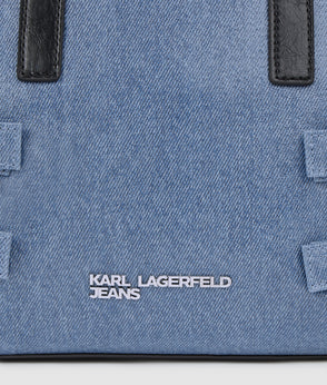 Karl Lagerfeld Boxy Denim Shirt Mid Blue