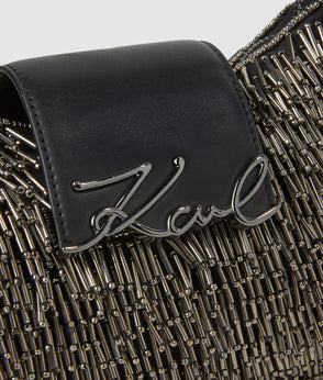 Karl Lagerfeld Metallic Knit Dress Light Gold
