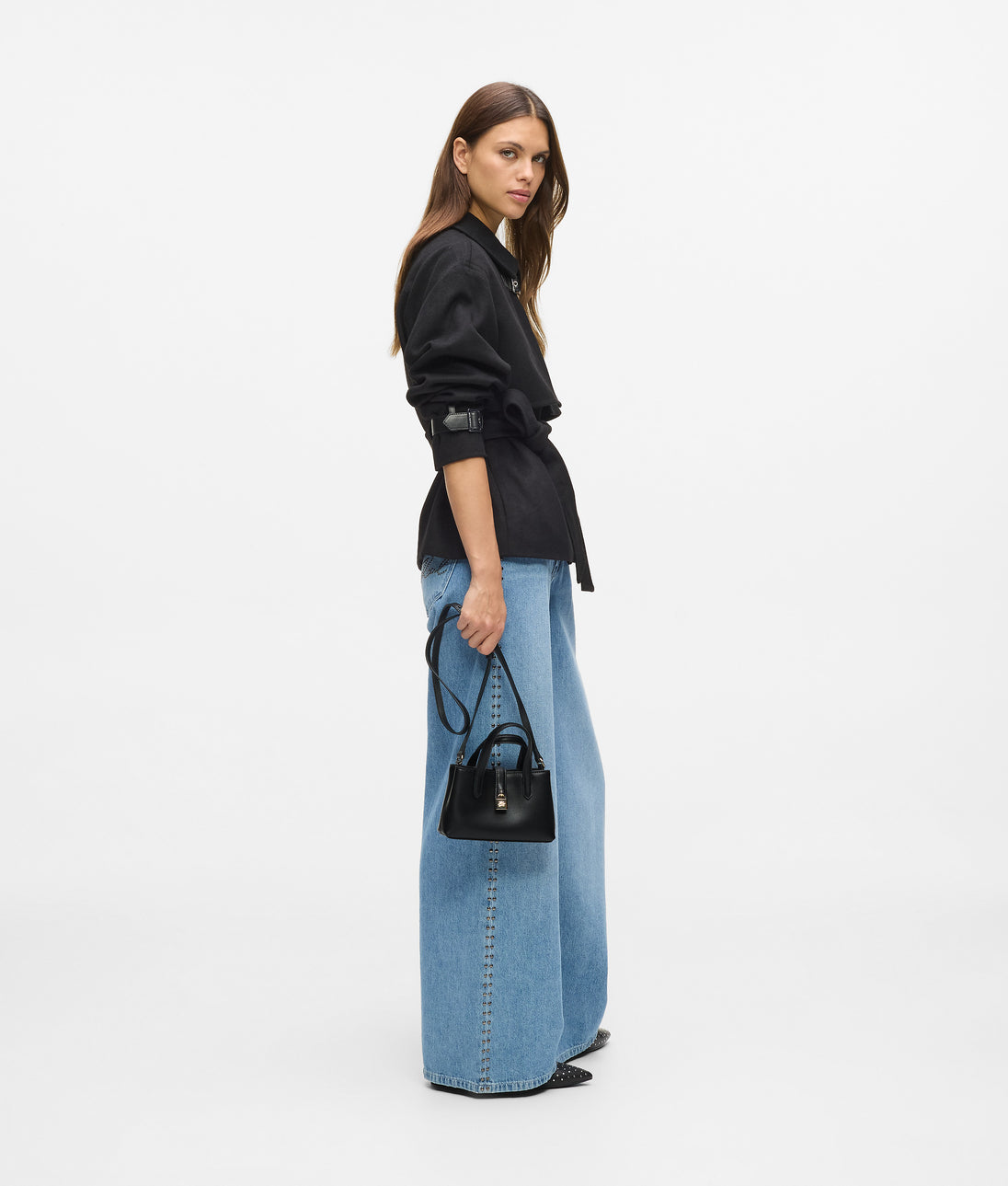 Karl Lagerfeld Bouclé Knit Skirt Cannoli Cream