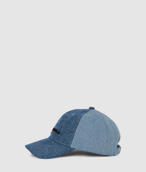 Karl Lagerfeld Coated Denim Bustier Coated Blue