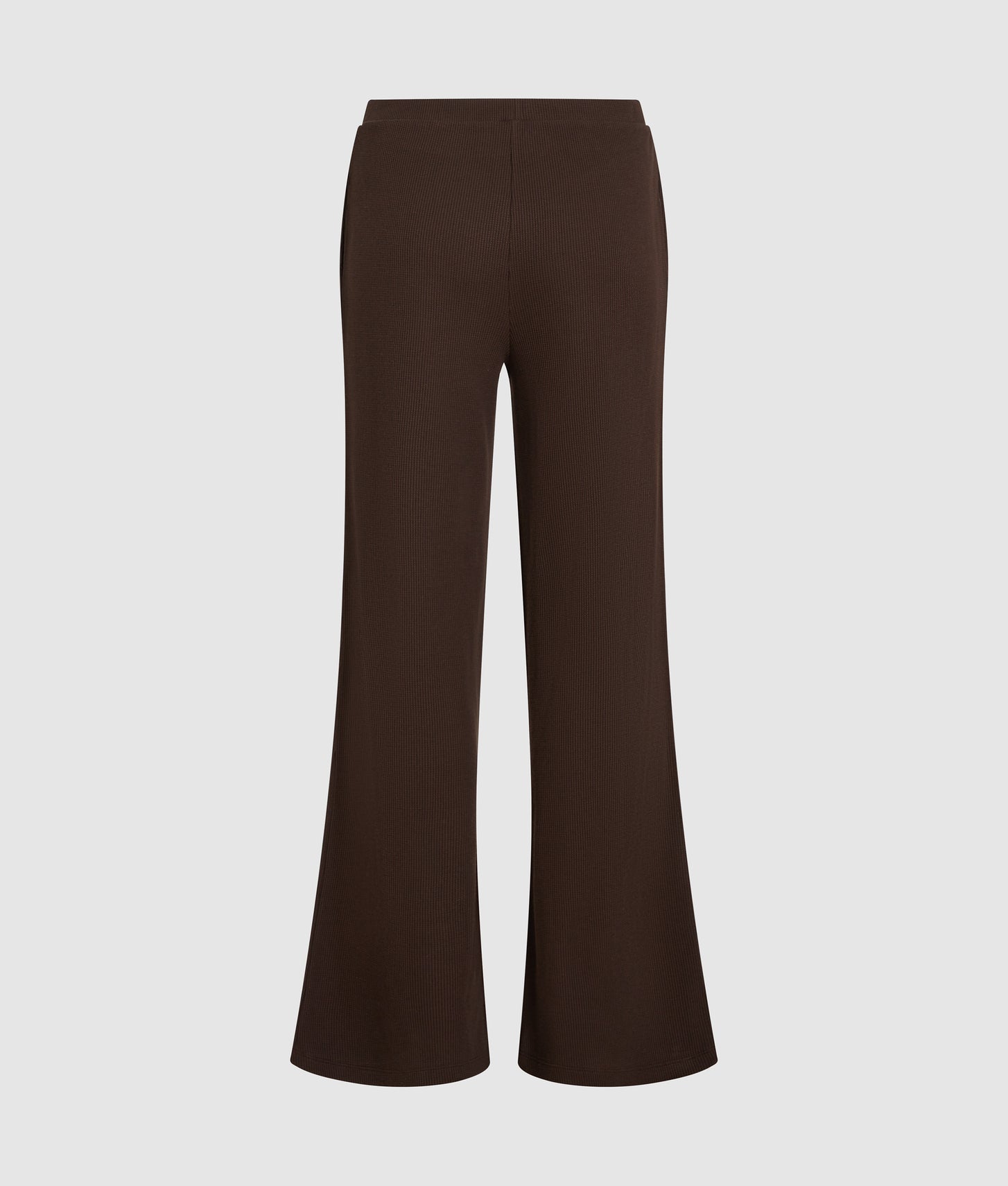 Karl Lagerfeld Waffle Loungewear Pants Black Coffee
