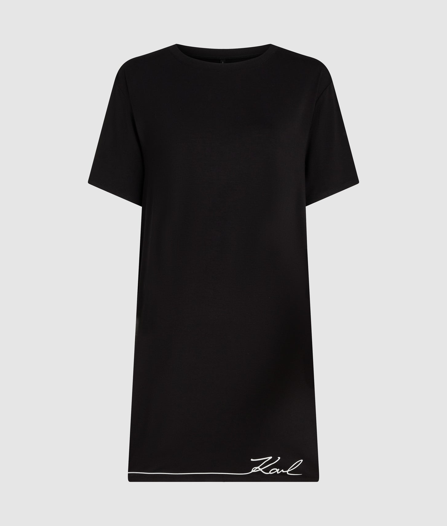 Karl Lagerfeld Signature Pajama Dress Black