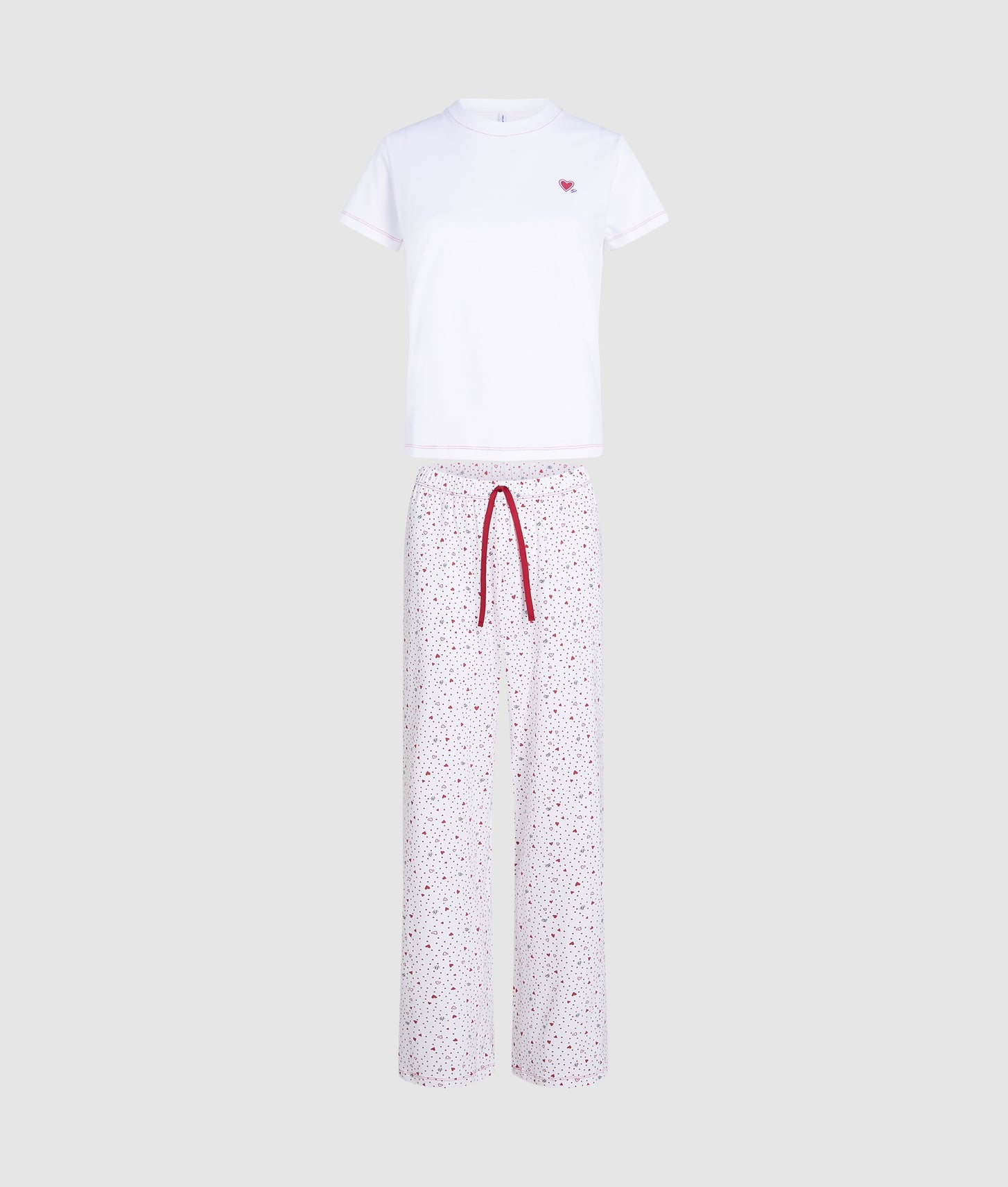 Karl Lagerfeld Heart Print Pajama Set Hearts
