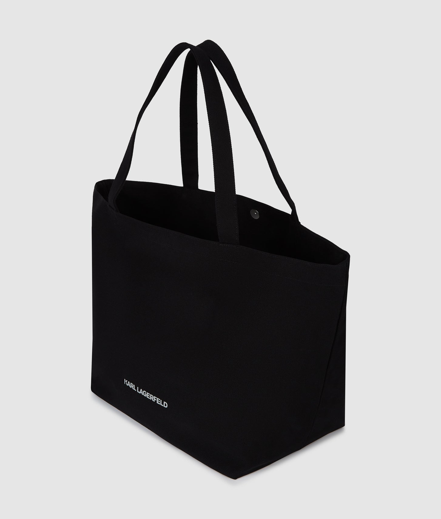 KarlLagerfeld Logo Rhinestone Shopper Black