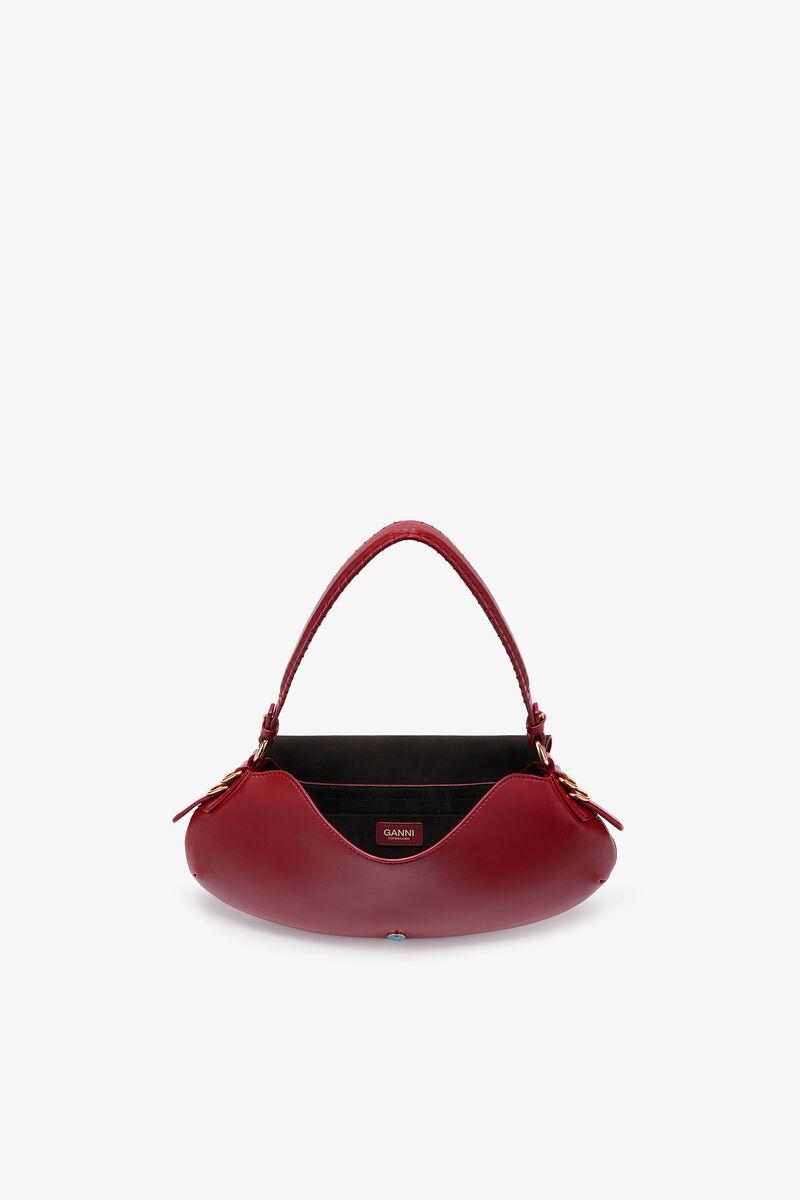 Ganni Red Dahlia Red B-Kat Bag