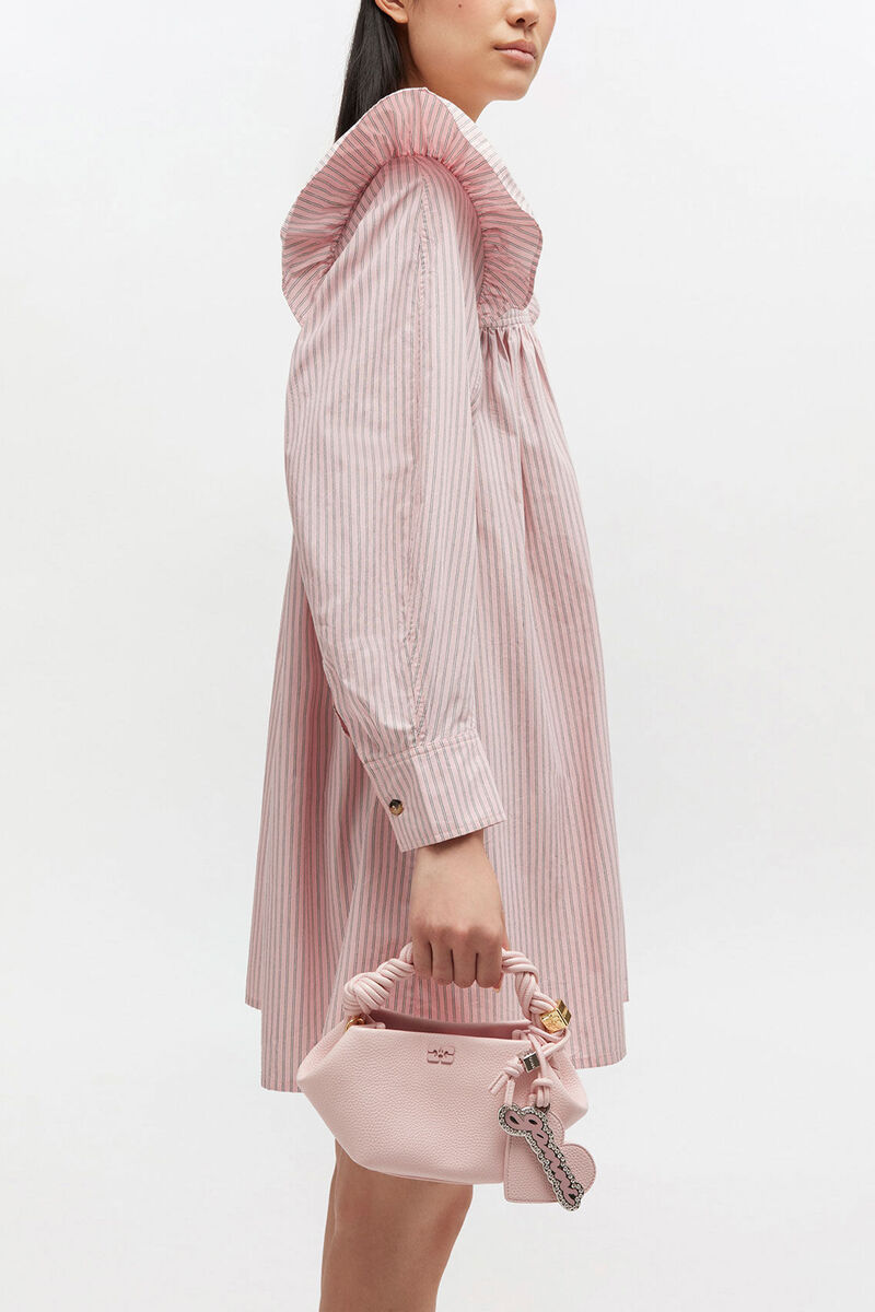 Ganni Chalk Pink Grained Mini Bou Bag