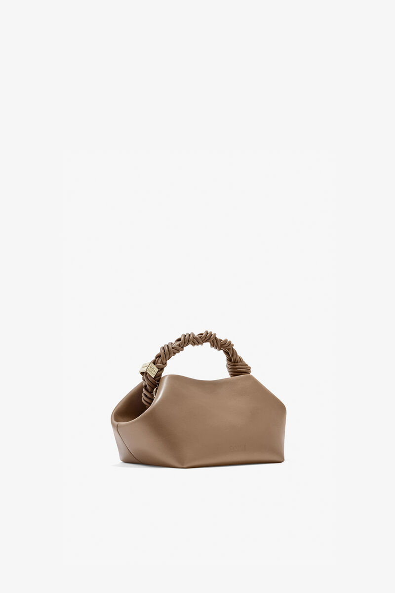Ganni Coca Mocha Small Bou Bag In Brown