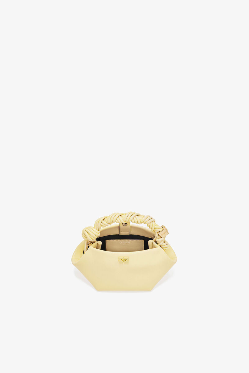 Ganni Yellow Cream Mini Bou Bag In Yellow