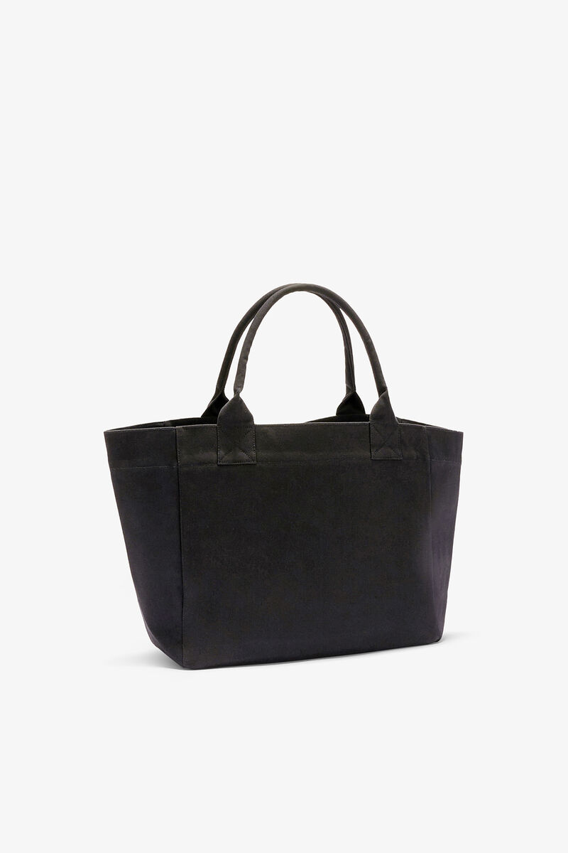 Ganni Phantom Black Medium Cherry Tote