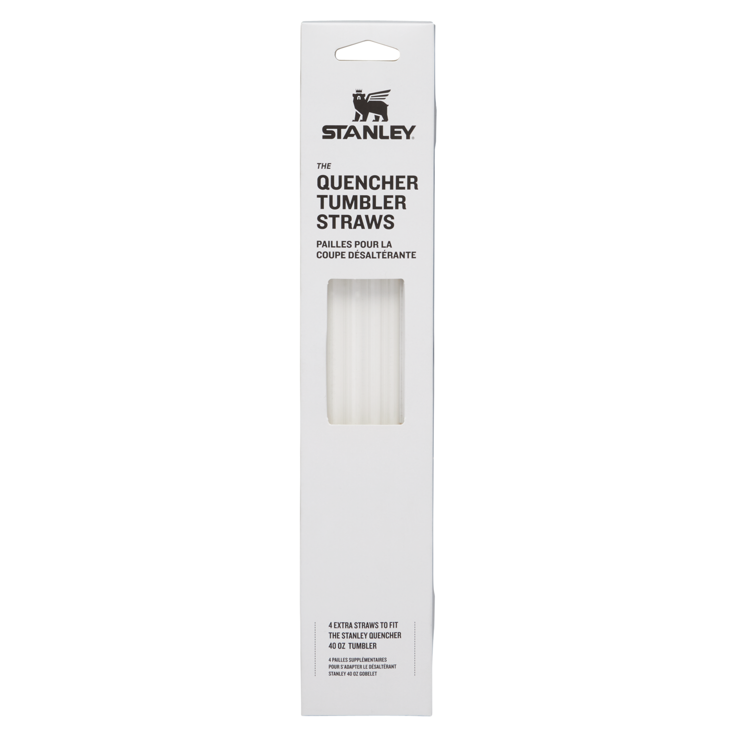 Stanley Adventure Quencher Travel Tumbler Straws | 4-Pack Clear Clear