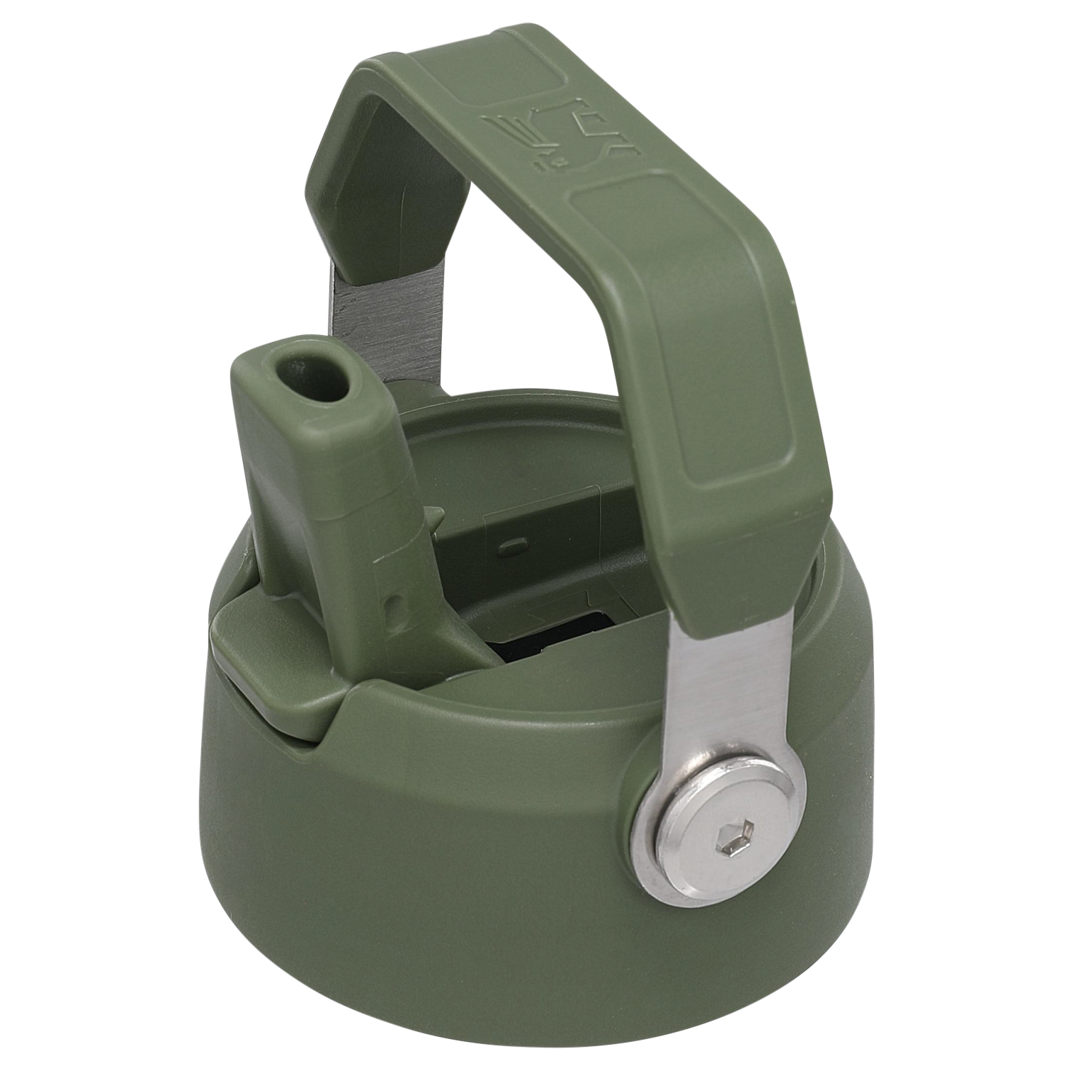 The IceFlow Flip Straw Water Bottle Lid | 17 OZ to 22 OZ Bronze Green Bronze Green