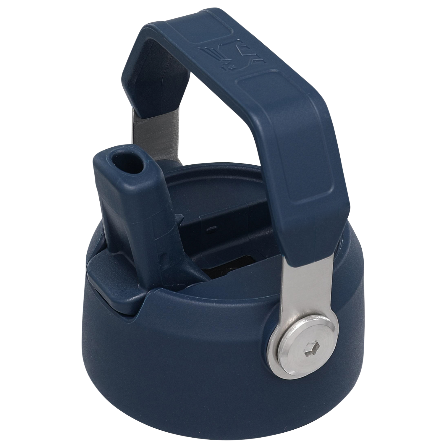 The IceFlow Flip Straw Water Bottle Lid | 17 OZ to 22 OZ Navy Navy