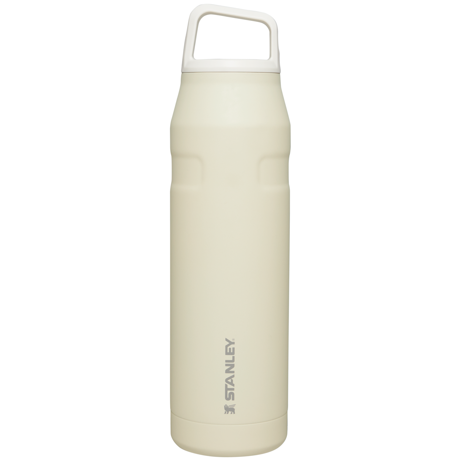 IceFlow Bottle with Cap and Carry+ Lid | 36 OZ Cream Glimmer Cream Glimmer