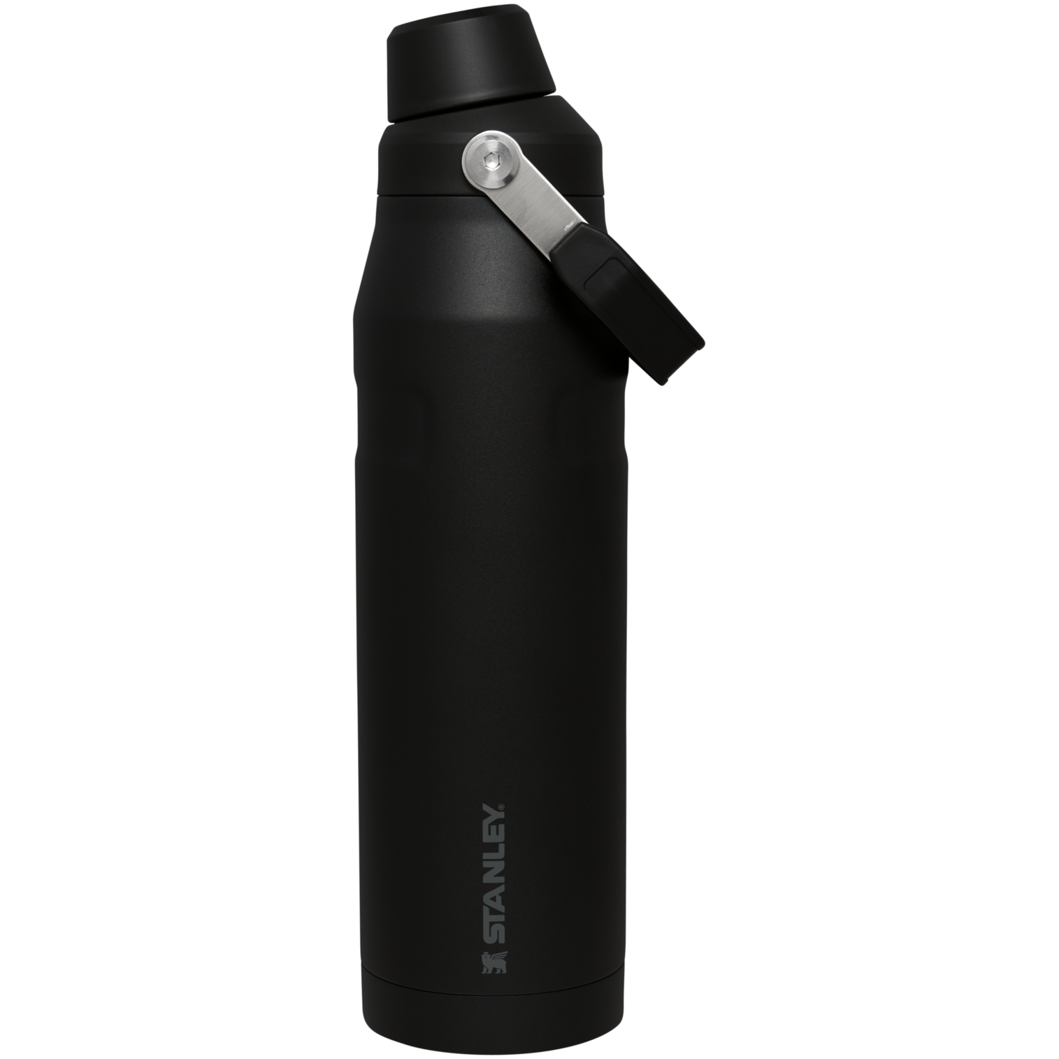 IceFlow Bottle with Fast Flow Lid | 36 OZ Black Black