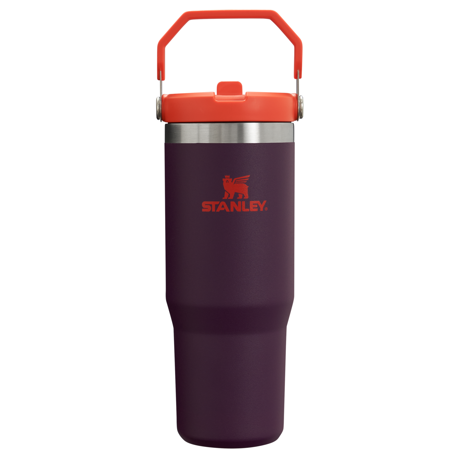 The IceFlow Flip Straw Tumbler | 30 OZ - Stanley Create Plum Plum