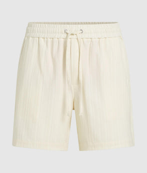 Karl Lagerfeld Textured Short-Sleeved Shirt Cannoli Cream