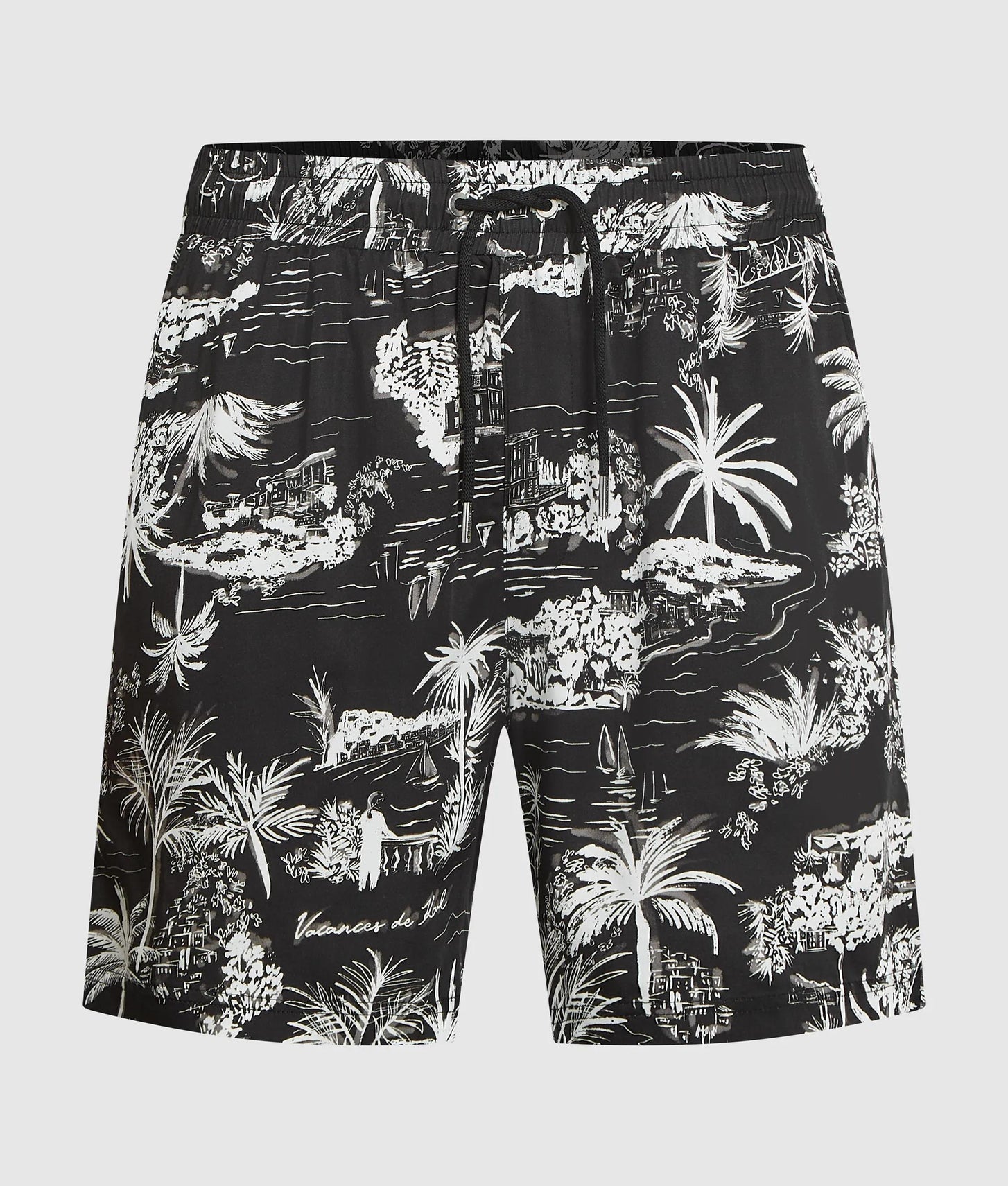 Karl Lagerfeld All-Over-Print Shorts Black
