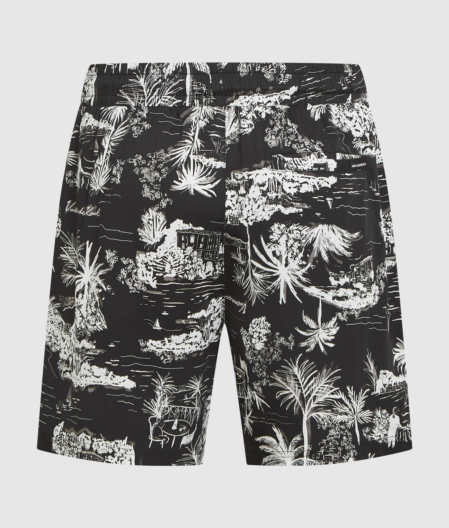Karl Lagerfeld All-Over-Print Shorts Black