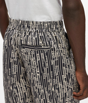 Karl Lagerfeld Short-Sleeved Logo Print Shirt Linear Logo All Over Print