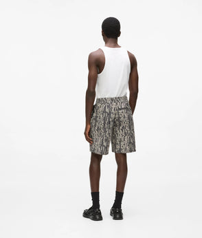 Karl Lagerfeld Short-Sleeved Logo Print Shirt Linear Logo All Over Print