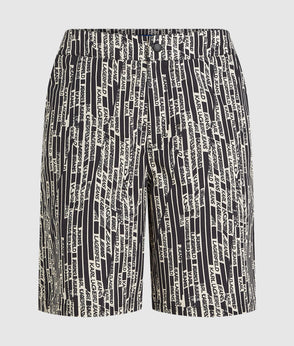 Karl Lagerfeld Short-Sleeved Logo Print Shirt Linear Logo All Over Print