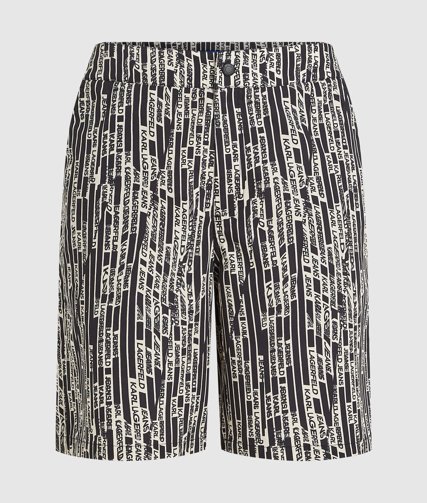 Karl Lagerfeld All-Over-Print Shorts Linear Logo All Over Print
