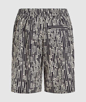 Karl Lagerfeld Short-Sleeved Logo Print Shirt Linear Logo All Over Print