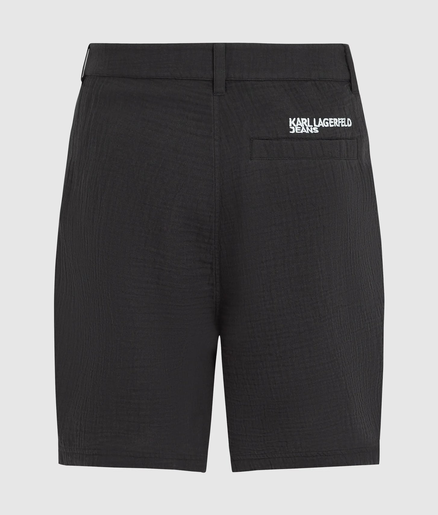 Karl Lagerfeld Crinkled Shorts Black